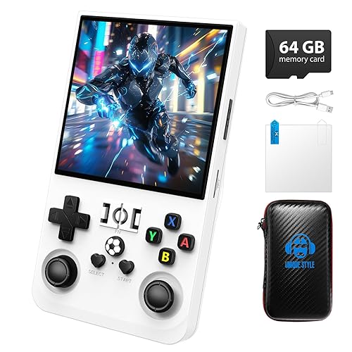 R36MAX Retro Gaming Console, Retro Handheld Games Console with 64GB