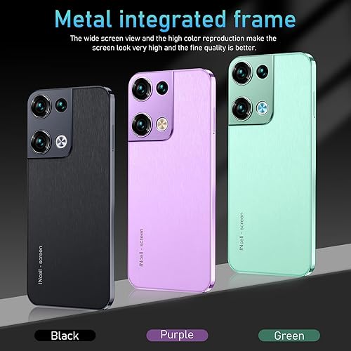 Miniatura 4 de Yoidesu Reno9 Pro Teléfonos desbloqueados, 6.6 pulgadas HD pantalla grande Smartphone para Android, 6GB RAM 128GB ROM expansión, 8MP 24MP cámara