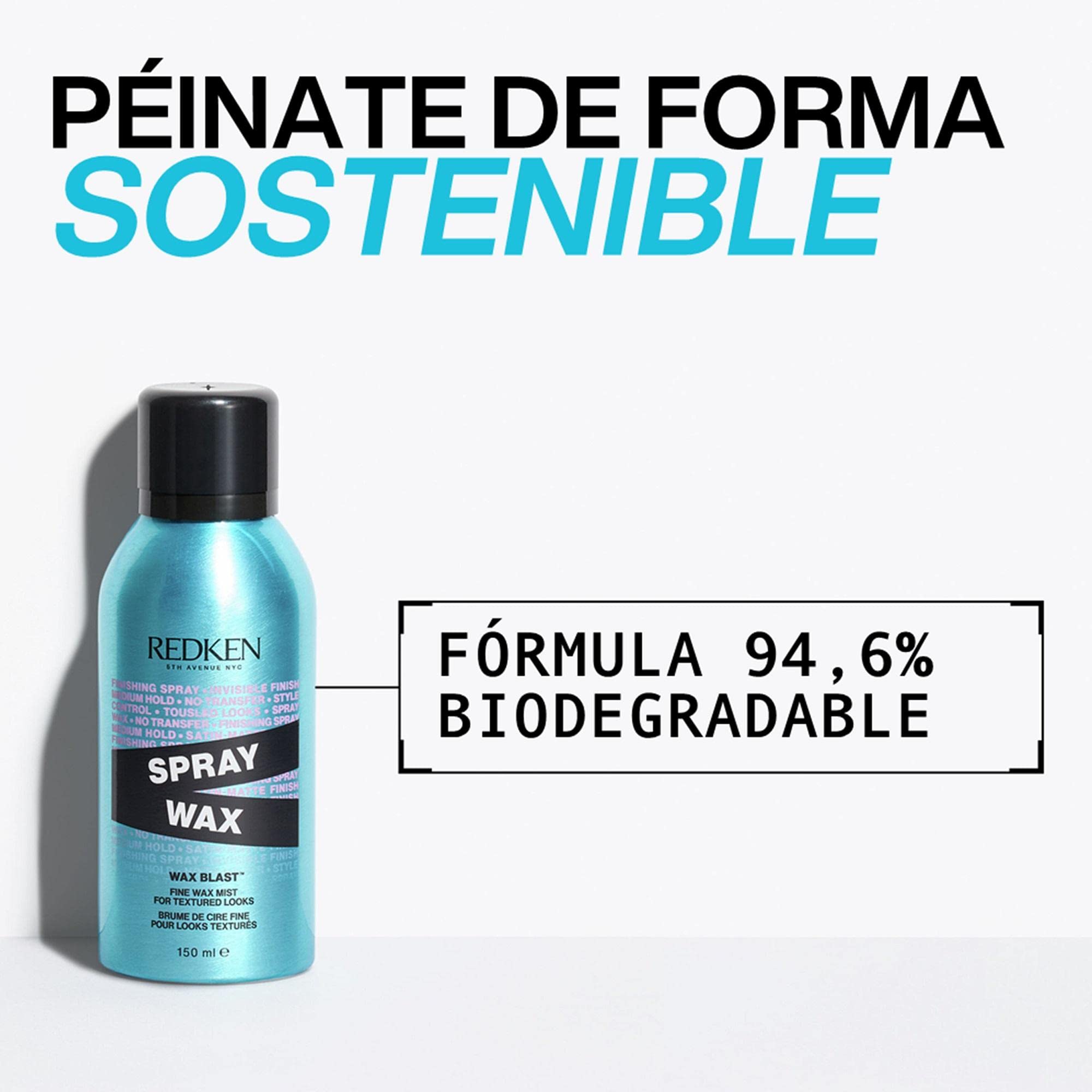 Redken Cera Spray, Texture e Definizione per il tuo Styling, Finish Satinato, Per Tutti i Tipi di Capelli, Formula Vegana, Spray Wax, 150 ml