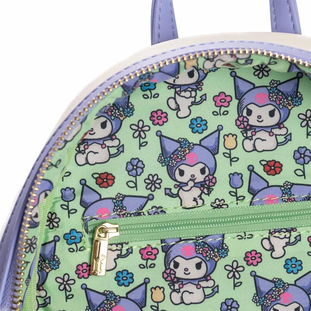 Loungefly Sanrio Kuromi Spring Blossom Sequin Womens Backpack
