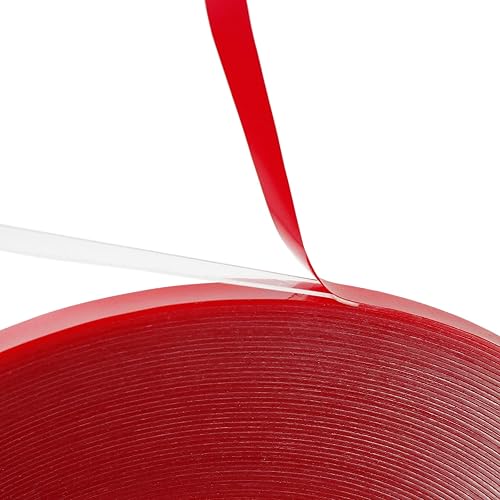 Cinta adhesiva fuerte transparente de doble cara, 0.079 in x 49.2 ft x 0.020 in de grosor, cinta transparente para teléfono móvil, laptop, pantalla