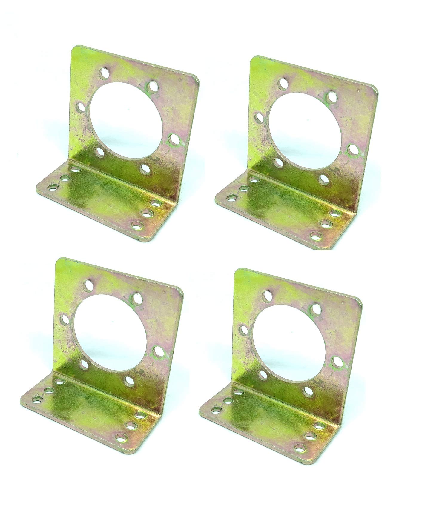 INVENTO 4Pcs DC Geared Side Shaft Motor Clamp L Shaped Motor Mount Mounting Bracket (B07W7W2YH7) Amazon Price History, Amazon Price Tracker