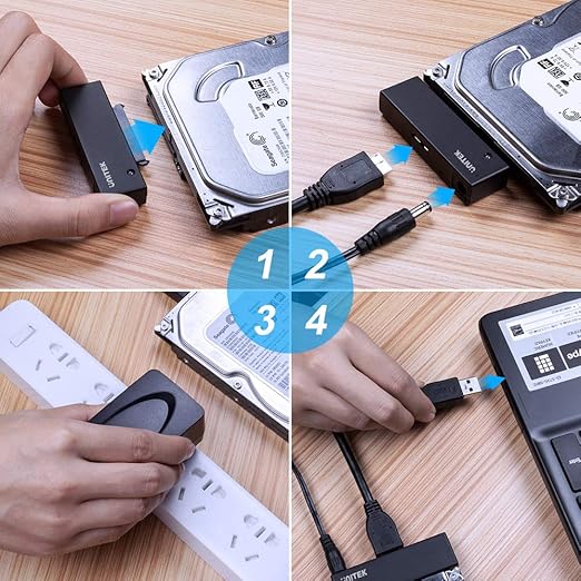 Adaptador USB 3.0 a SATA III para Disco Duro 2.5/3.5 Pulgadas miniatura 6