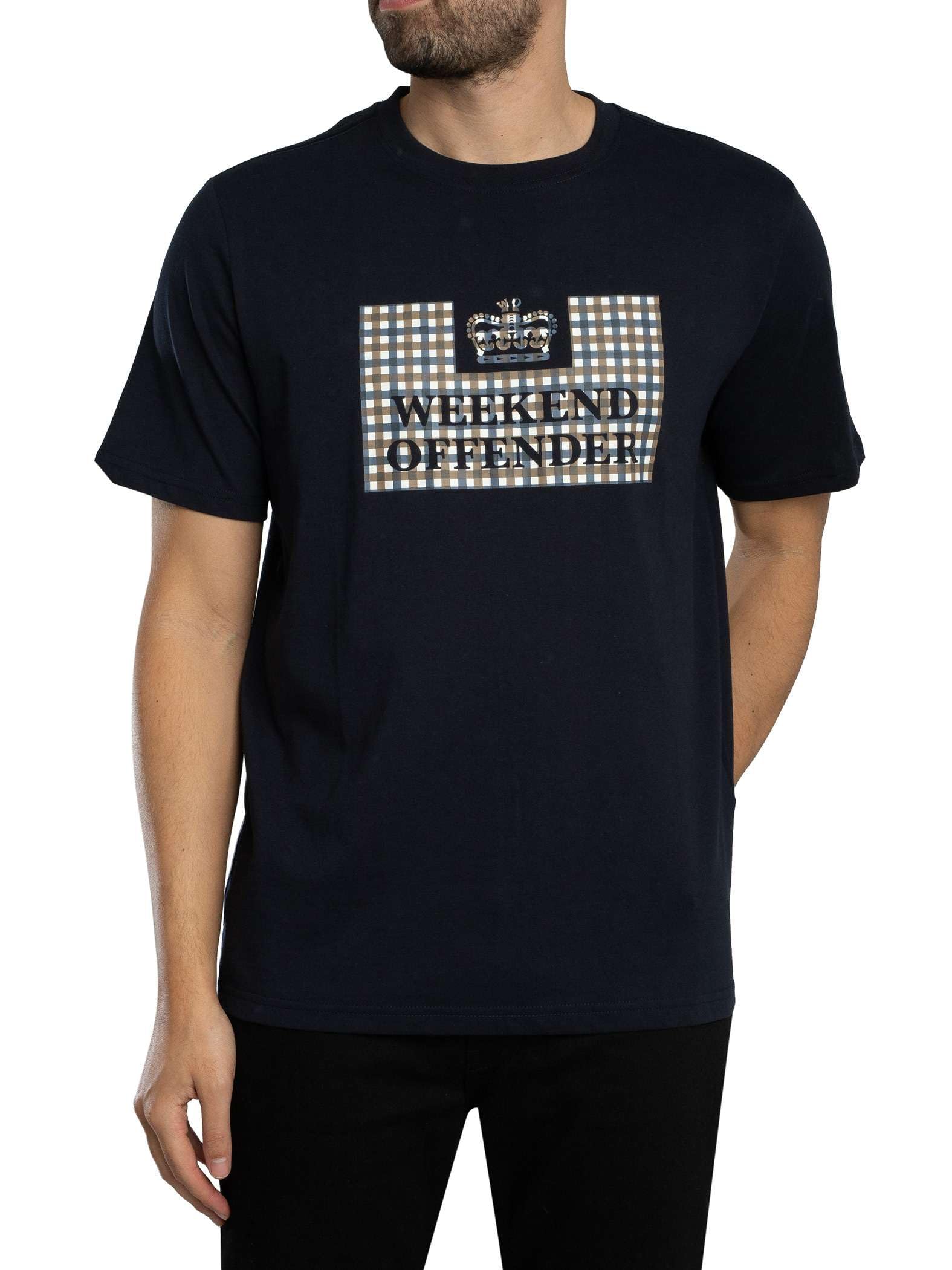 Weekend Offender Men's Shevchenko Graphic T-Shirt, Navy, XL