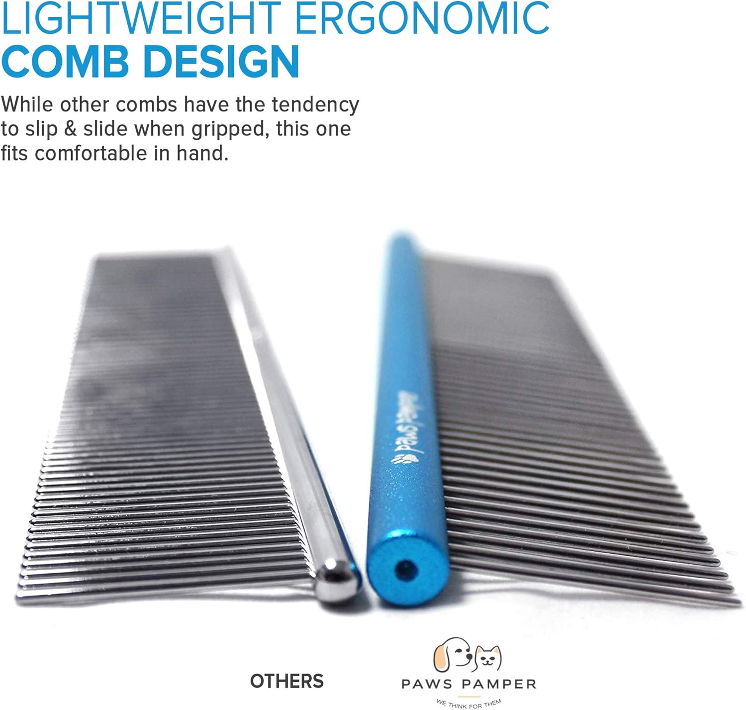 Paws Pamper Professional Greyhound Comb for Dogs and Cats : Pet Supplies