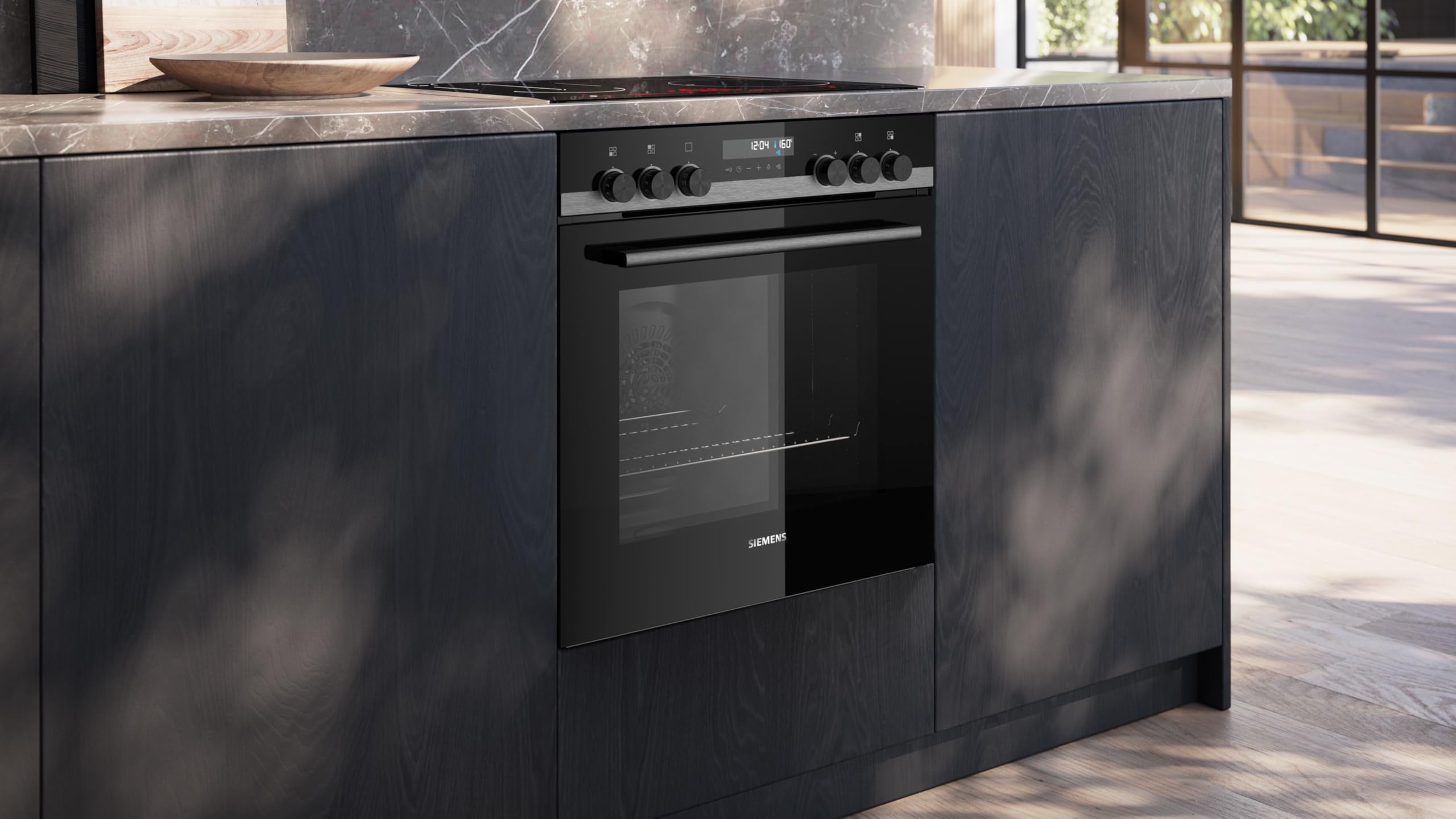 Siemens iQ500 Einbauherd 60 x 60 cm Edelstahl HE578GBS4 | Made in Germany, activeClean®, Kindersicherung, 71 l Nutzinhalt, Pyrolytisch+Hydrolytisch, coolStart ohne Vorheizen