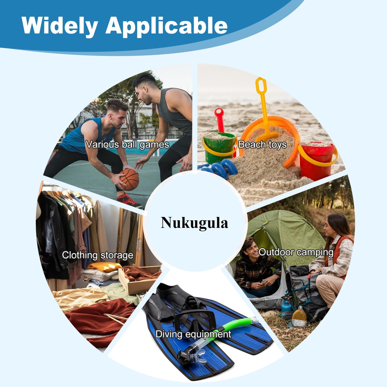 Strapazierfähige Netz-Balltasche mit Kordelzug, atmungsaktiv, reißfest, mit verstellbarem Schultergurt, Reißverschlusstasche für verschiedene Bälle, Strandspielzeug