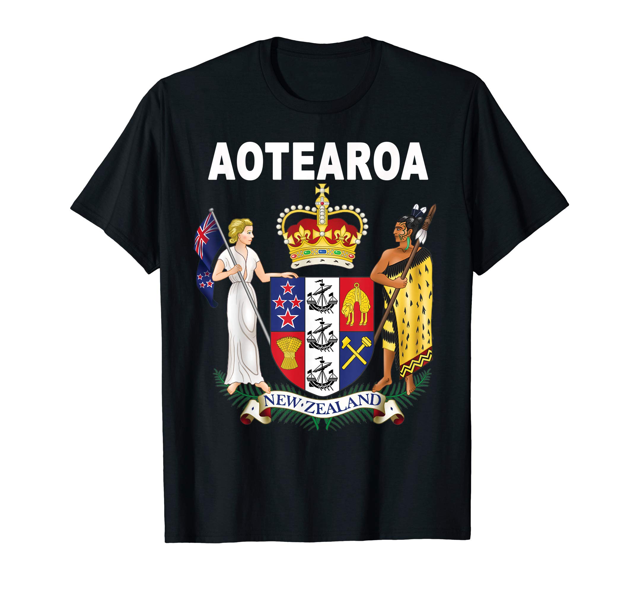 Maori Pride New Zealander DesignsAotearoa New Zealand Emblem Maori T-Shirt