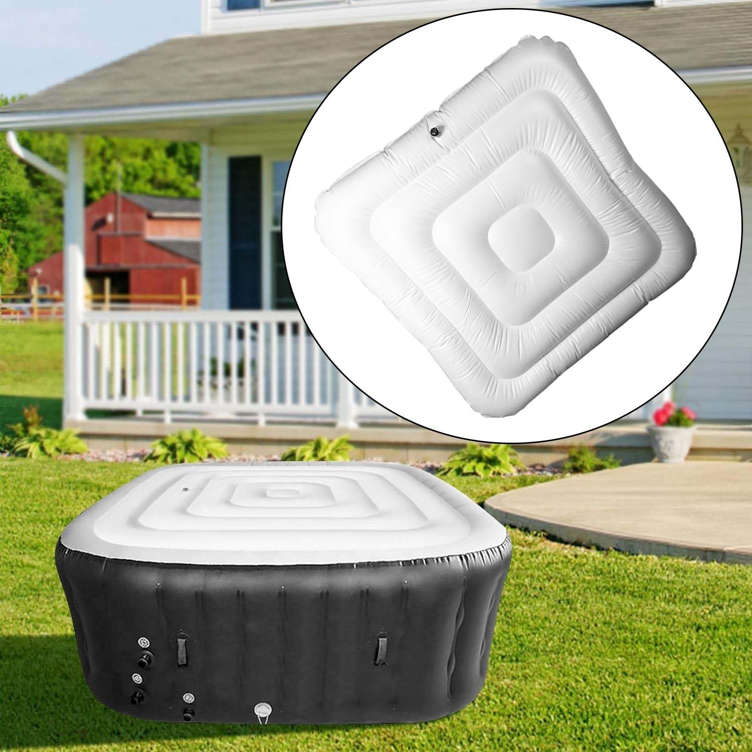 Inflateable Hot Tub Inflatable Energy Saving Square Spa