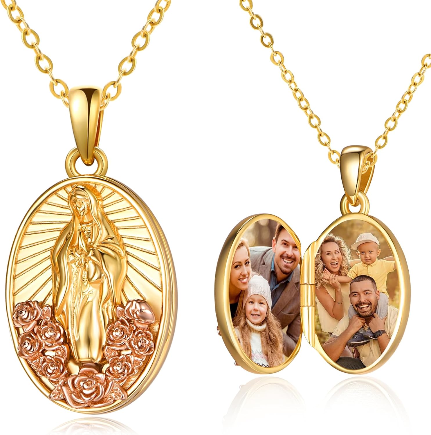 AENEAS Virgin Mary Necklace for Women Sterling Morocco Ubuy