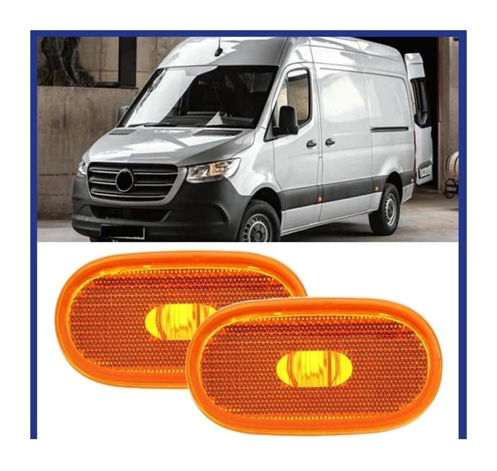 Intermitentes Automóviles Para Benz Para Sprinter W906 2006+ Luz Posición Lateral Repetidor Reflector Señal Ámbar A0038202956(2 Pcs)