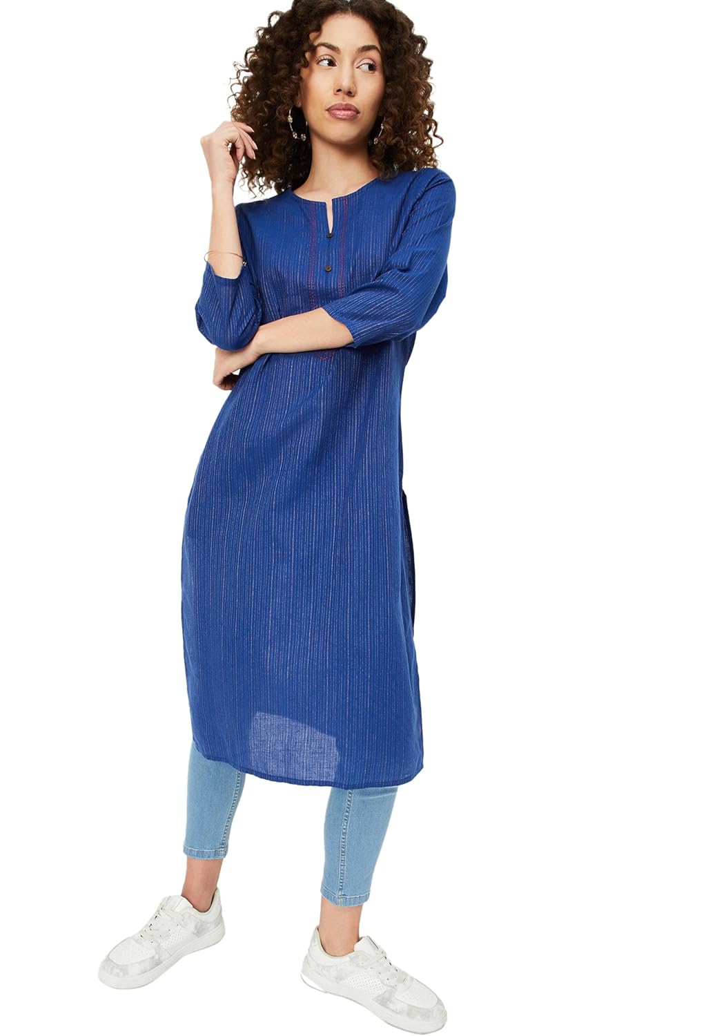 Max Women’s Cotton Regular Fit Casual Kurta