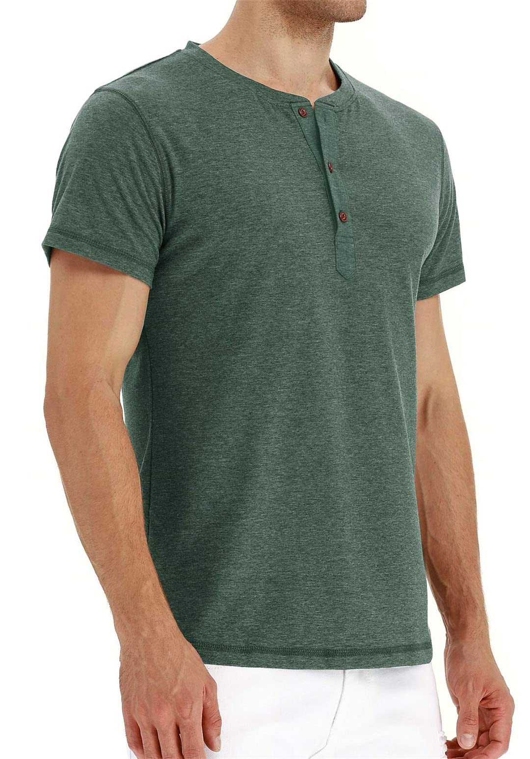 Vogrtcc Maglietta da uomo T-shirt girocollo a maniche corte Top maschili, Nero , S
