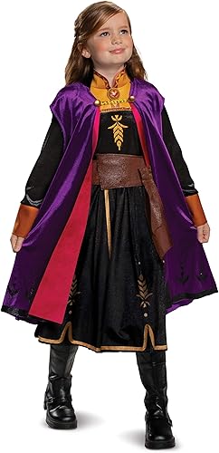Disguise Disney Anna Frozen 2 Deluxe - Disfraz de Halloween para niñas color morado talla 3T-4T