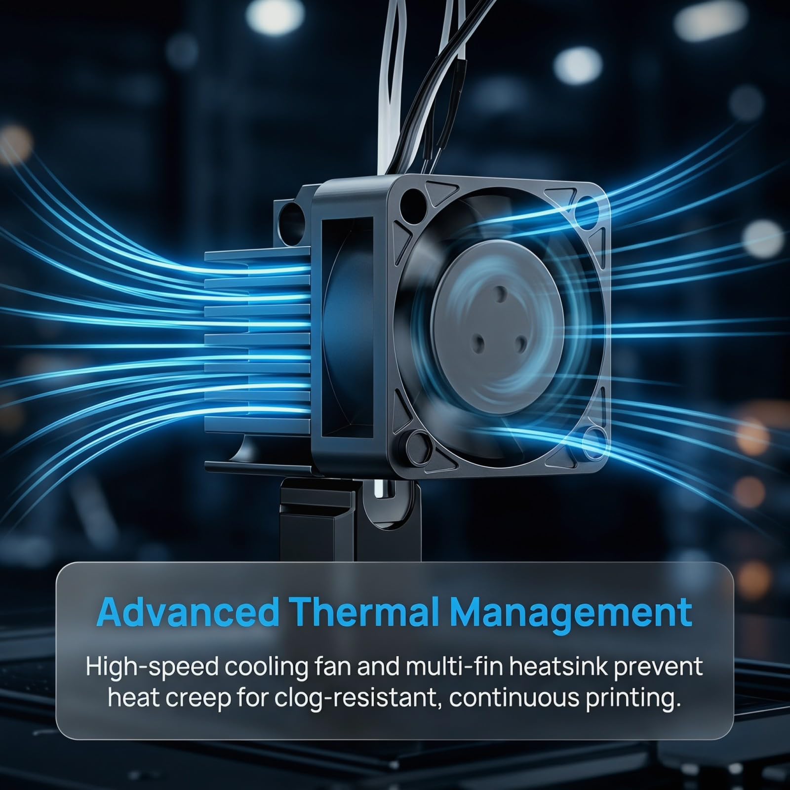 Tête d'Impression Complète 0.2mm Buse Acier Trempé, Compatible avec P1S P1P Imprimante 3D, Kit Tout-Métal avec Chauffage Céramique et Ventilateur