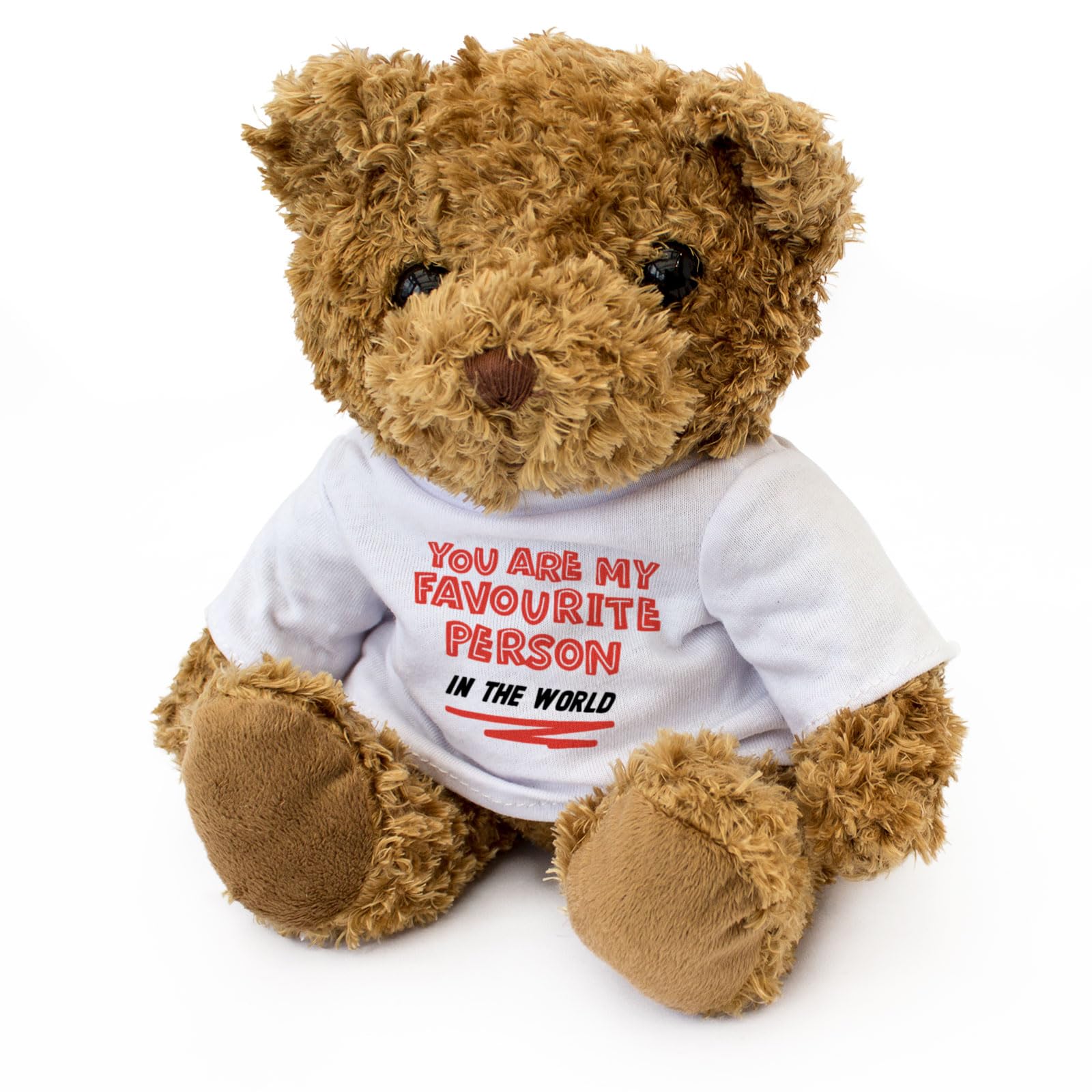 Big Red Egg YOU ARE MY FAVOURITE PERSON IN THE WORLD - Teddy Bear - Cute Soft Cuddly Adorable - Gift Present