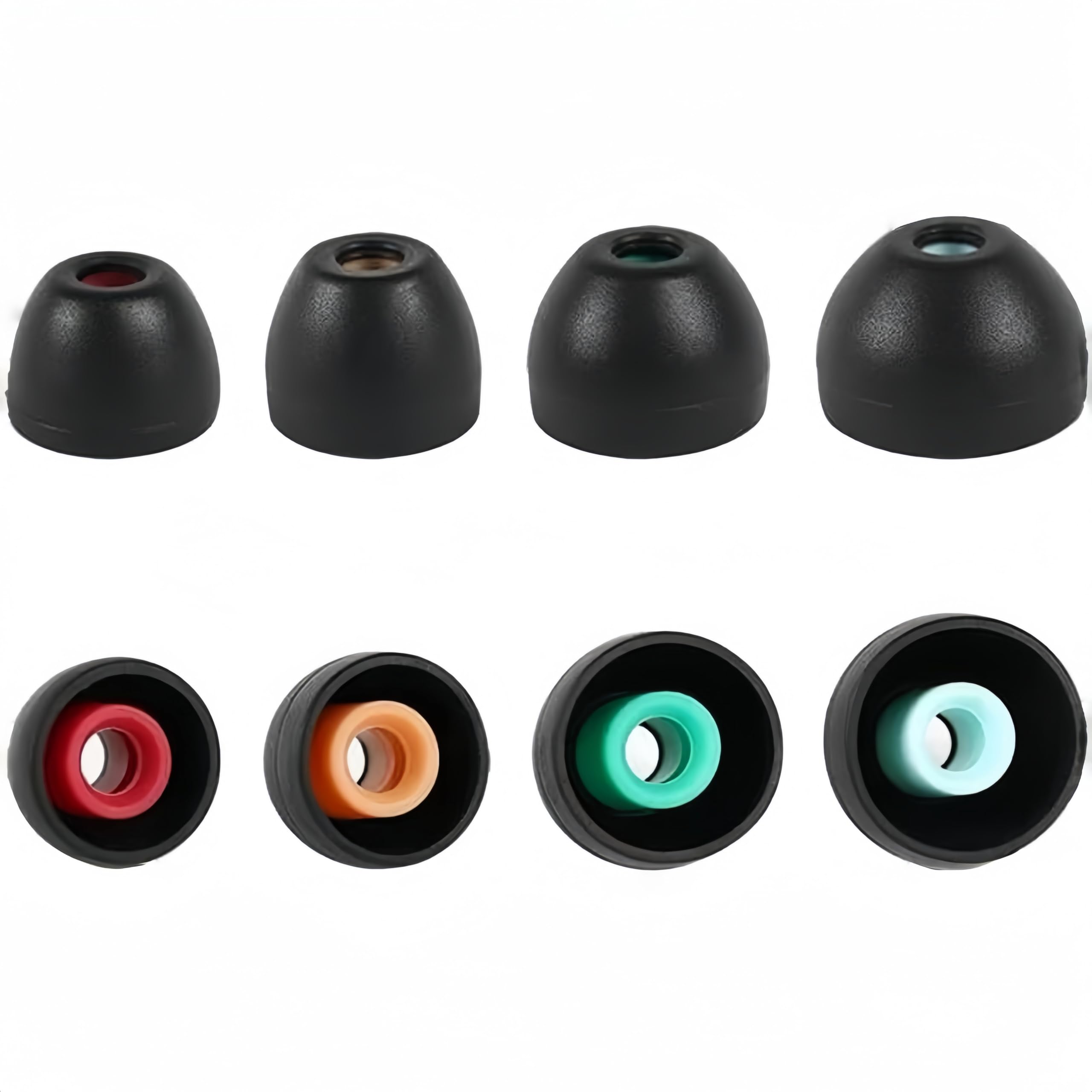 Replacement Ear Tips for Sony WF-1000XM5 (4 Pairs) - for WF-1000XM4, WF-1000XM3, WF-XB700 Earbuds | Secure Fit, Comfort, Noise Isolation | Black