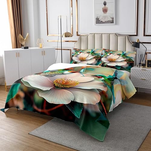 Miniatura 10 de Juego de cama de cuero vacuno abstracto marrón rústico a rayas empalmadas, tamaño individual, juego de edredón de animales de vaquero occidental