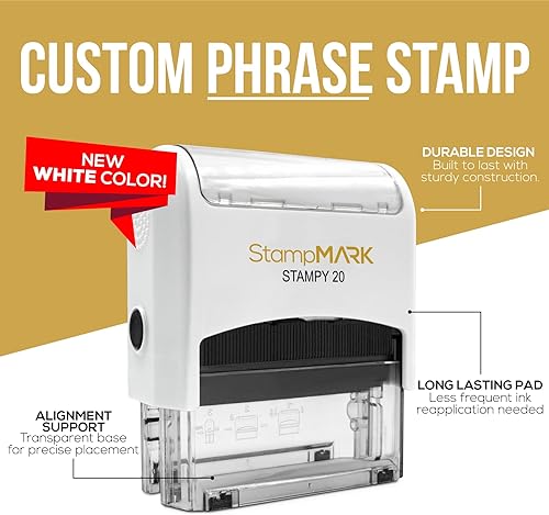 Miniatura 3 de StampMark Sello de oficina de goma autoentintado con tinta azul (ingresado) - tamaño pequeño