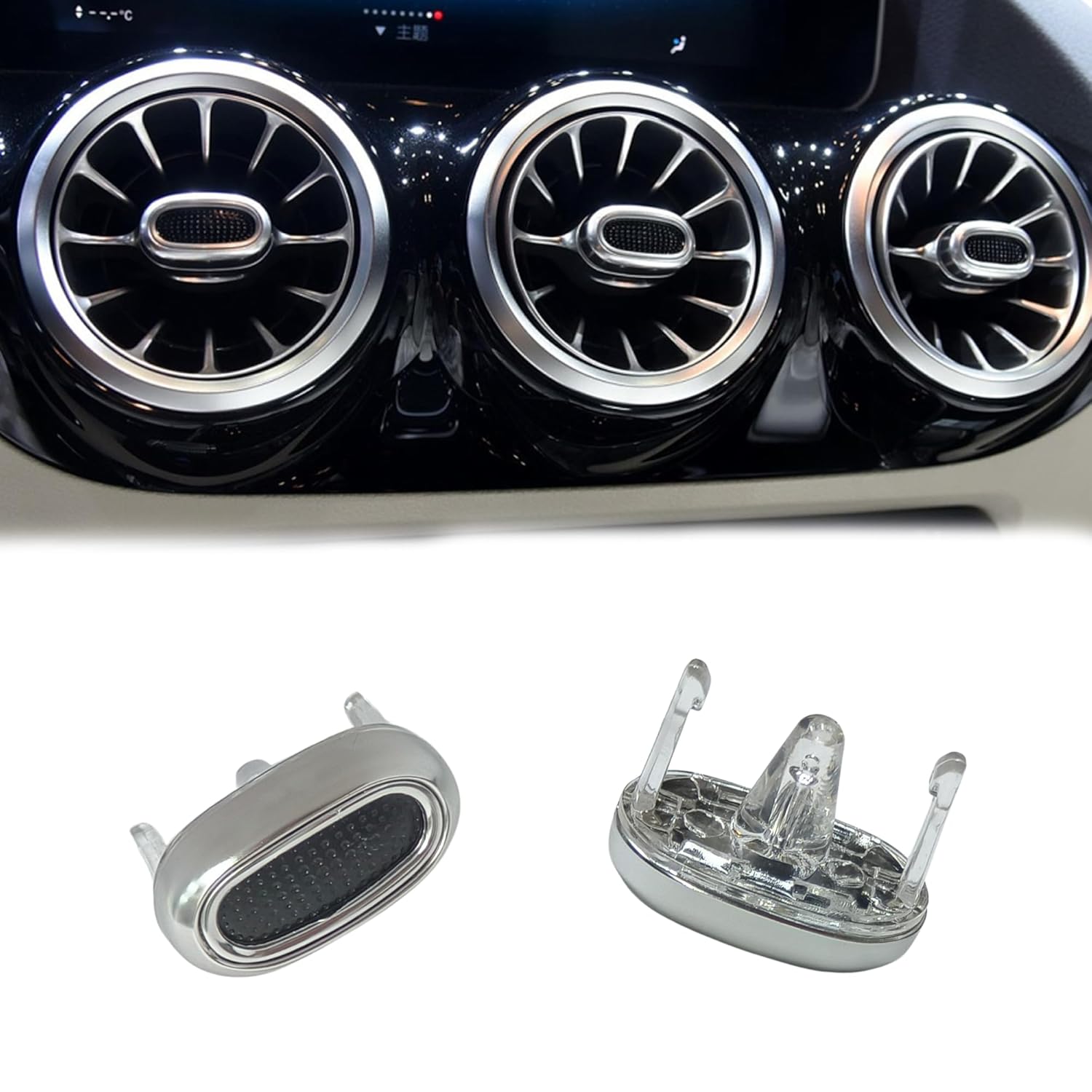 Turbine Air Conditioning Vent Blade Knob Front LED Replacement for Mercedes-Benz A GLA GLB A200L W177 W247