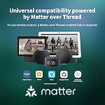 Aqara Serrure intelligente U300, Porte d'entrée sans clé d'empreinte avec poignée, fil de la matière avec clés d'accueil Apple, clavier écran tactile, Smart Lever Lock supporte Apple HomeKit, Alexa, Google, IFTTT,noir