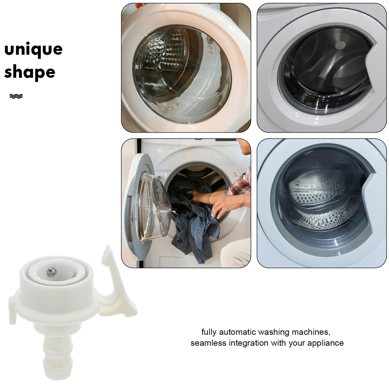 KOMBIUDA Adaptateur Raccord Tuyau Machine à Laver Diamètre Connecteur Robuste Étanche Extension Flexible pour Raccordement Eau Lave-linge