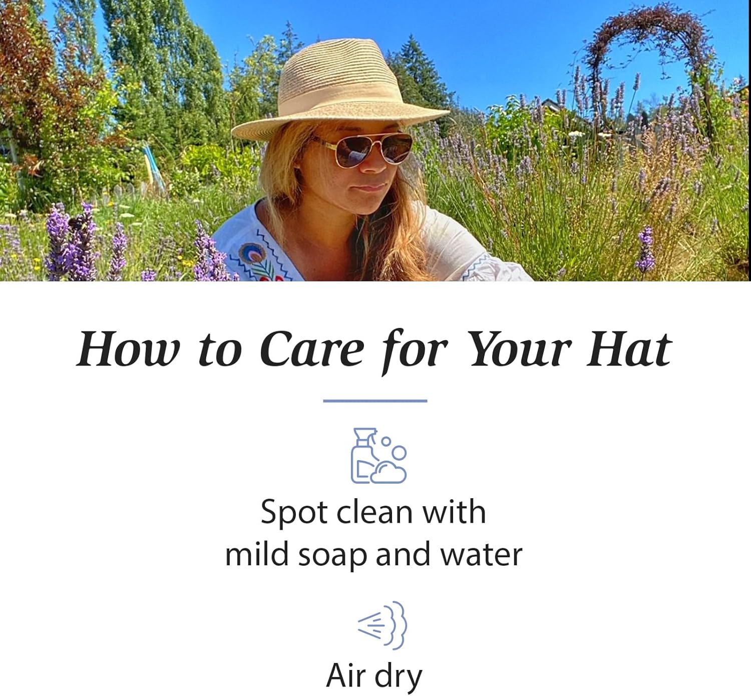 Wallaroo Hat Company Women’s Caroline Fedora Sun Hat – UV Sun Protection, Packable, Adjustable, Travel-Friendly, Medium Size - Image 6