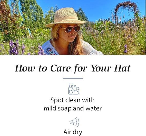Wallaroo Hat Company Women's Caroline Fedora Sun Hat UV Sun Protection, Packable, Adjustable, Travel-Friendly