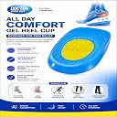DOCTOR EXTRA SOFT Orthopedic Heel Pads for Men | Silicone Gel Heel Cups for Pain Relief, Shock Absorption, Plantar Fasciitis, Height Increase | Extra Cushioning Inserts for All Shoes (1 Pair) gallery image