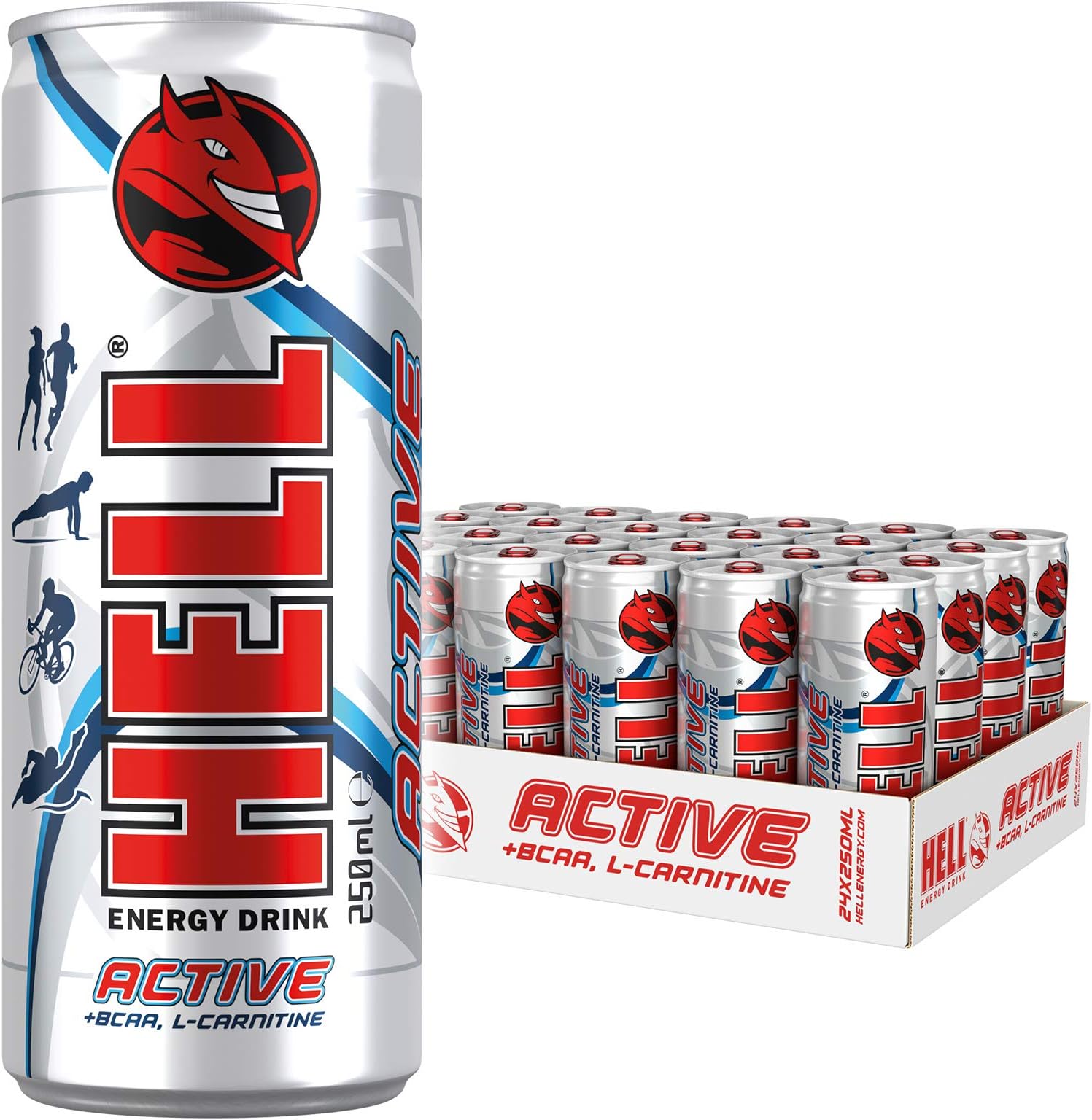 HELL ENERGY DRINK Active (24 x 250ml)