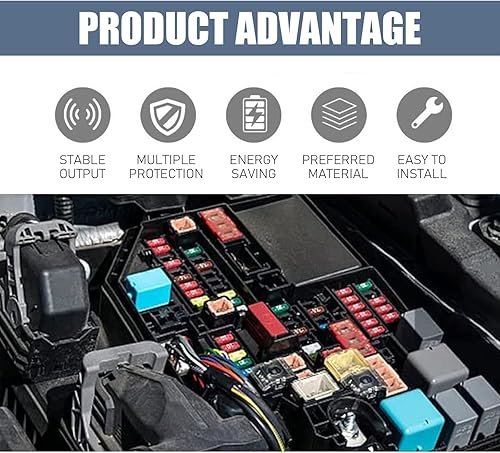 Miniatura 3 de Pack-4 Relé de enchufe de 5 pines para automóvil, 12 V 40 A, relé CC de inicio de conversión, modificación de arnés de cableado, relés estables y