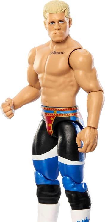 Mattel WWE Cody Rhodes The American Nightmare Action Figure, Main Event Series #153 6-inch Collectible with 10 Articulation Points & Life-Like Look