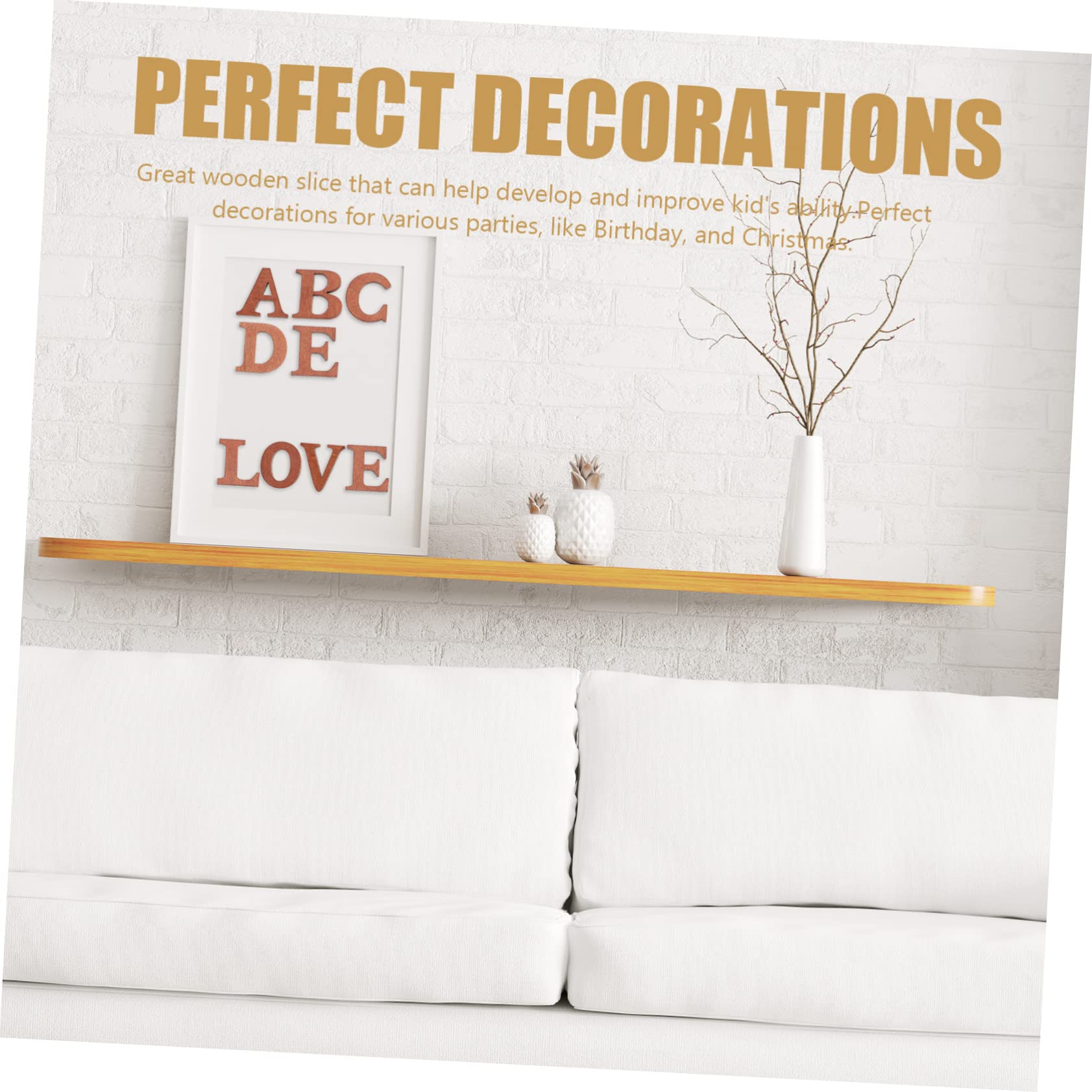 Homoyoyo 5 Series Letras De Madera Para Manualidades Del Alfabeto Infantil Suministros Estéticos Pequeños Para Decoraciones Letras Recortadas Tablero De Recortes De Letras 26 piezas x 5