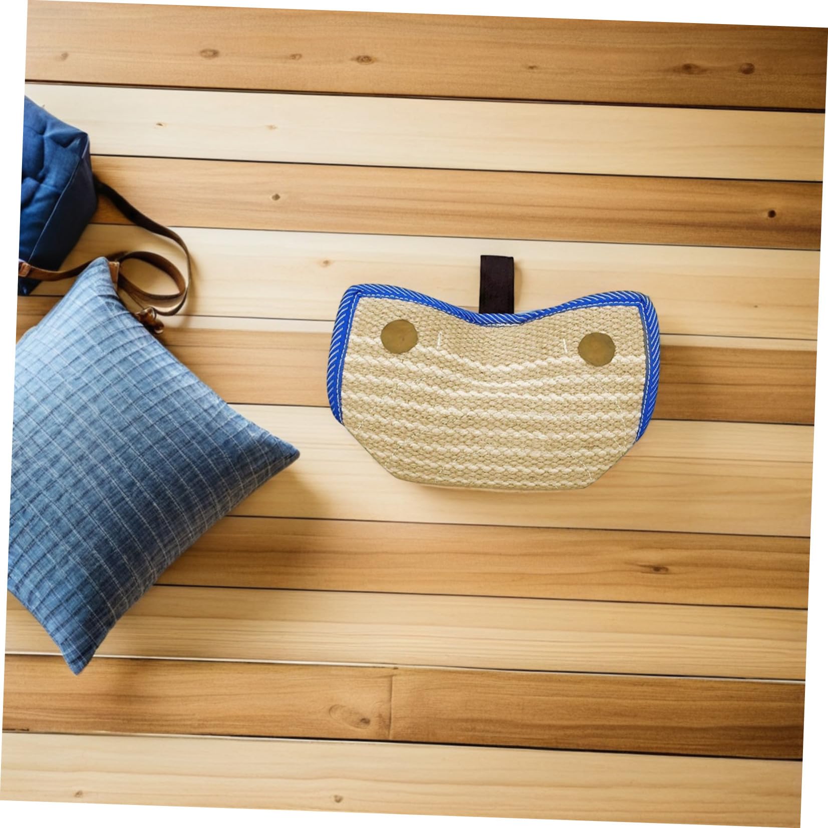 TOYANDONA Almohada Masticable para Entrenamiento De Mordida para Perros Juguete De Yute Resistente para Tirar y Aflojar para Entrenamiento De Cachorros y Perros Pequeños Medianos