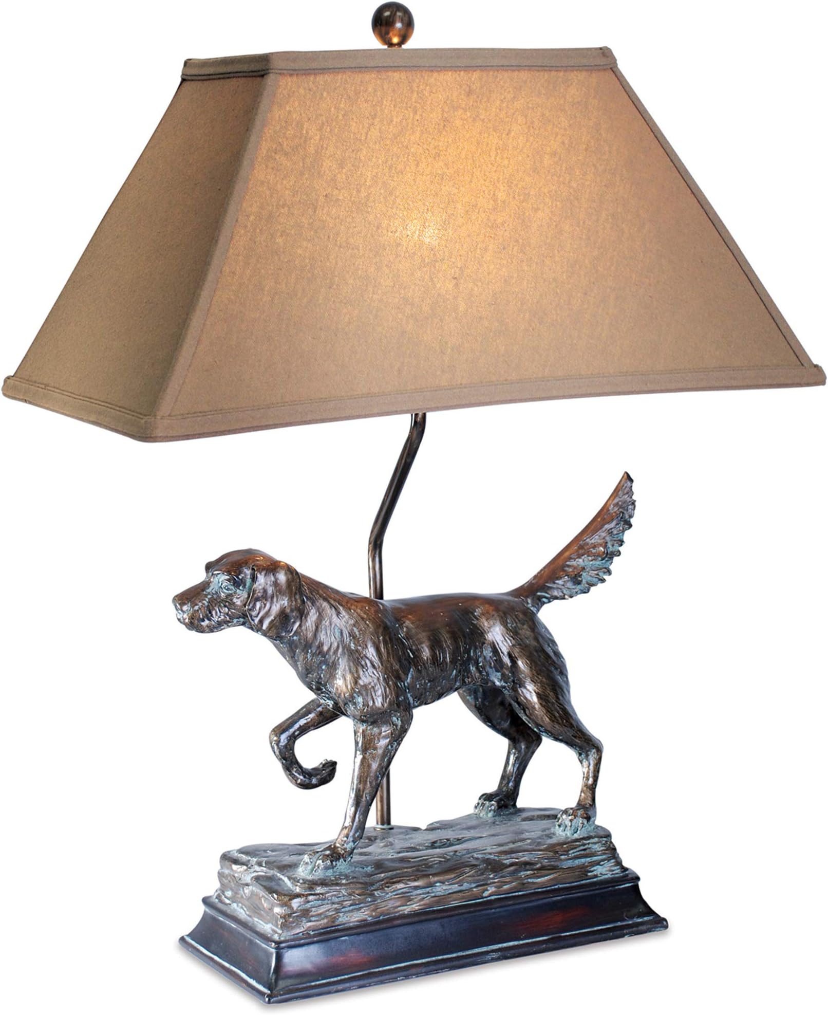 HUNTING DOG LAMP 28""H ANTIQUE BRONZE/GRECIAN BRONZE [Misc.] [Misc.]