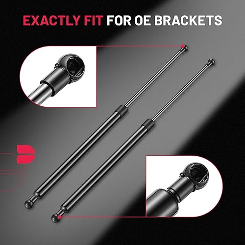 Miniatura 4 de BDFHYK ST280M120 - Amortiguadores de gas de 28 pulgadas, 535N120 libras, soporte de elevación para Leer Camper, cubierta trasera, tapa de recogida,