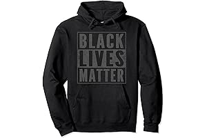 BLM Distressed Black Lives Matter Zipper Decent Pullover