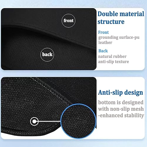 Miniatura 2 de Alfombrilla de conexión a tierra para mouse de oficina para trabajar a tierra, alfombrilla de mouse de 11.8 pulgadas x 9.8 pulgadas