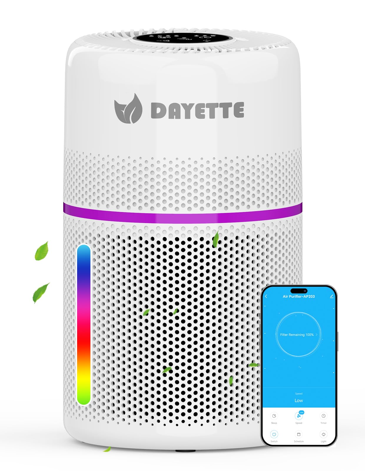 DAYETTE Purificateur d'air pour chambre à coucher et personnes souffrant