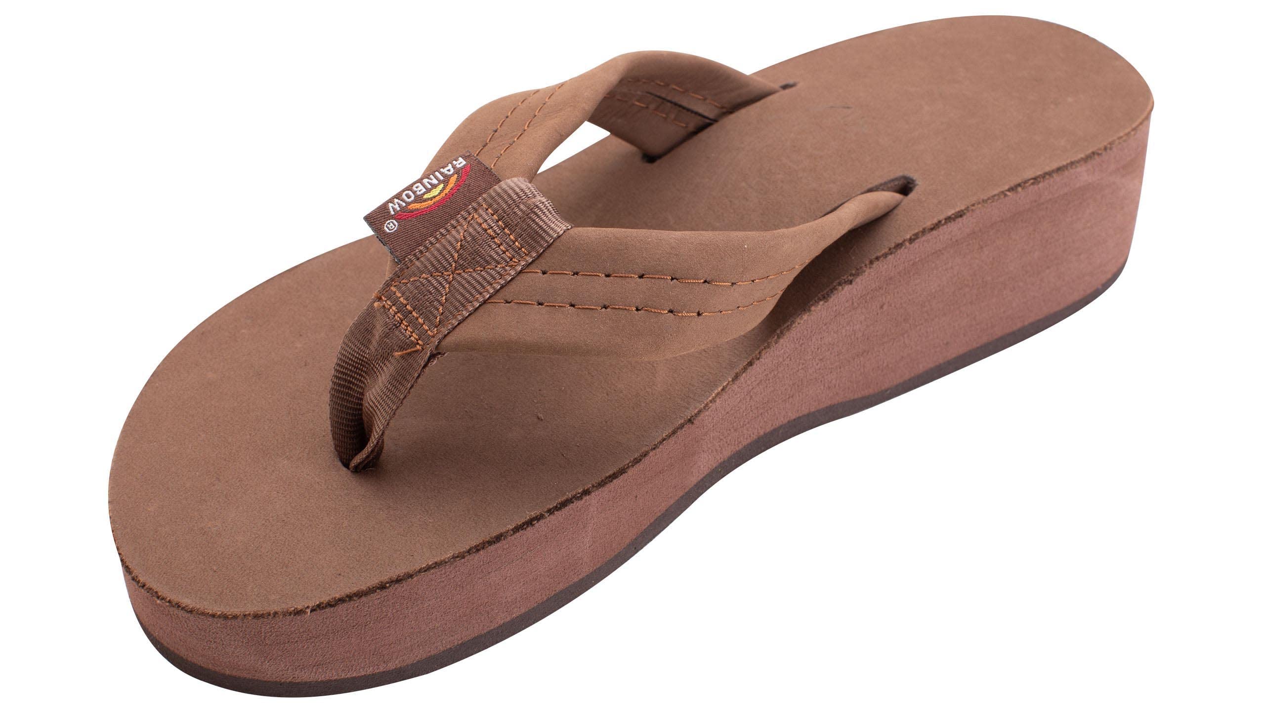 Rainbow Sandals Women's Six Layer Classic Wedge Sandal 1" Strap