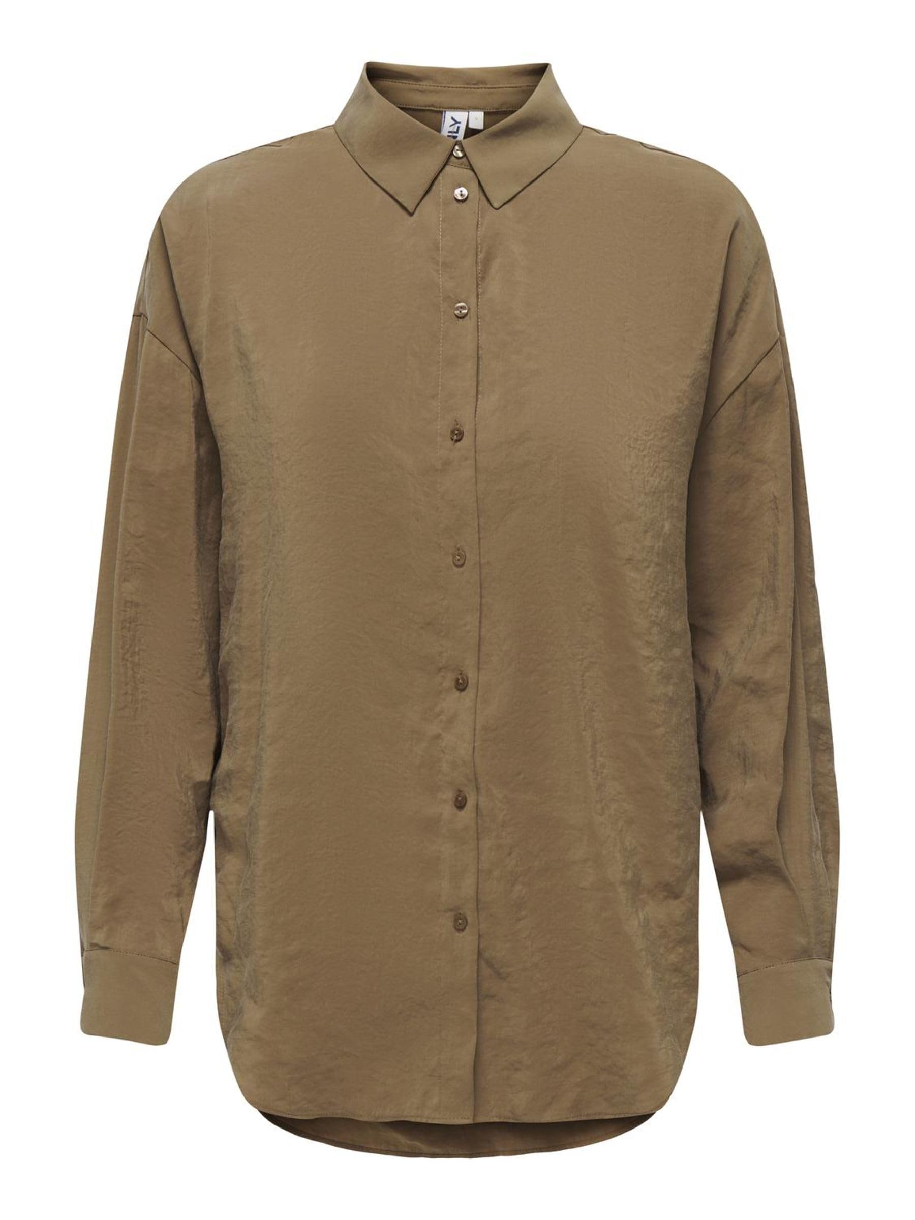 ONLY Women's Onliris L/S Modal Shirt WVN Blouse, Toffee, S