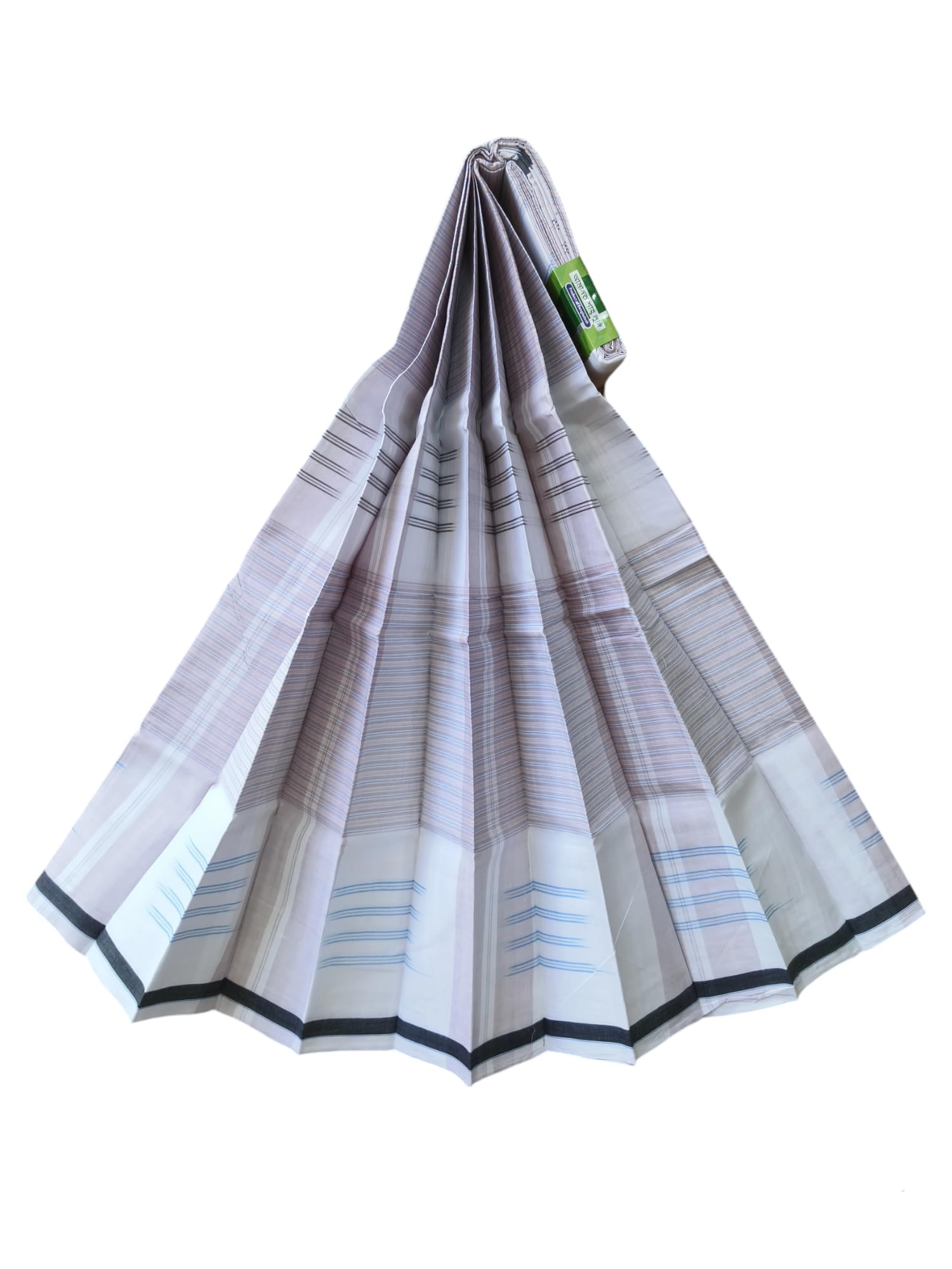 Bangladeshi Lungi for Men by Amanat Shah - Pure Cotton White and Purple Multicolour Check Design, Perfect for Everyday Wear, Comfortable and Stylish (Design 13)-picture-46