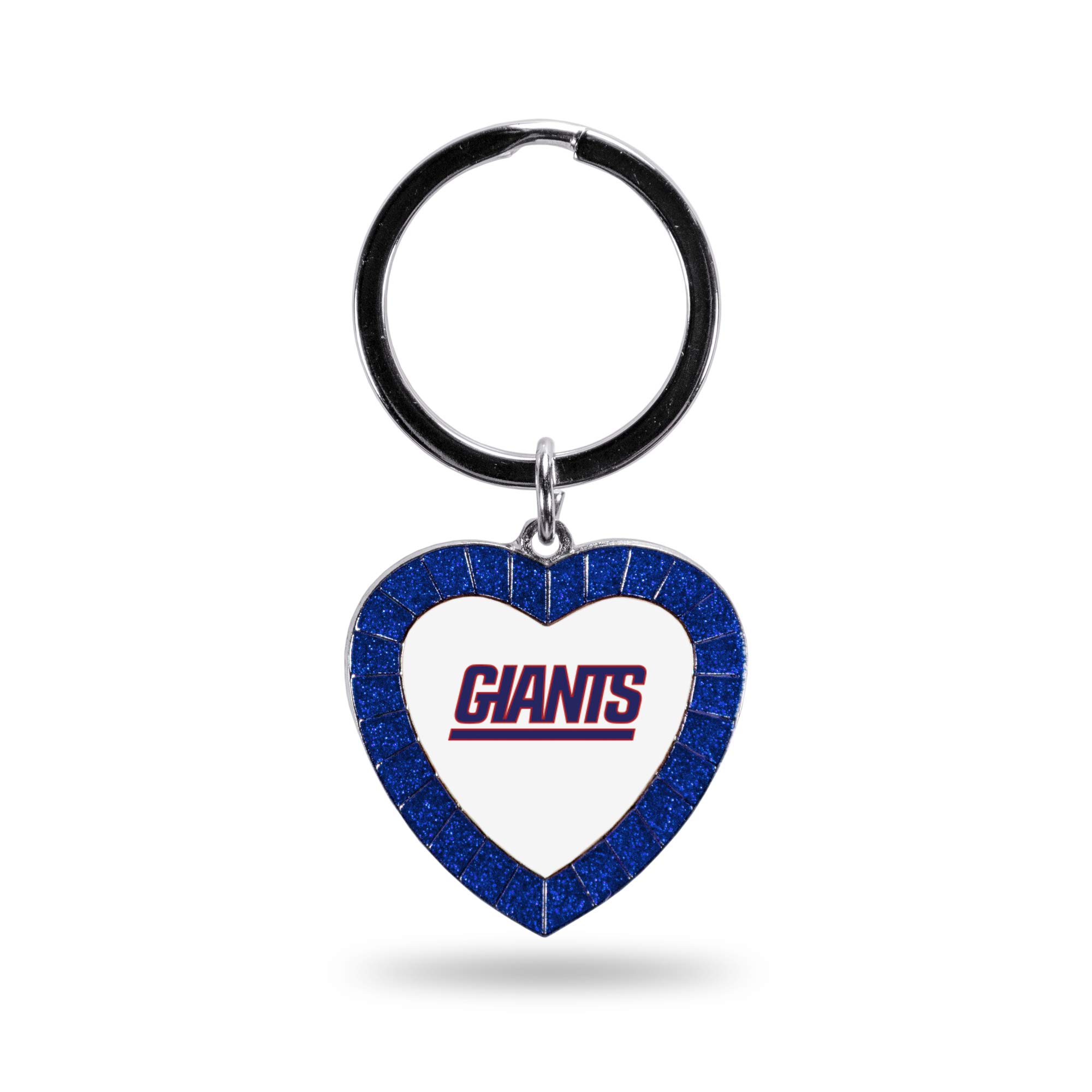 Rico Industries NFL Football Rhinestone Heart Keychain - Great Accessory