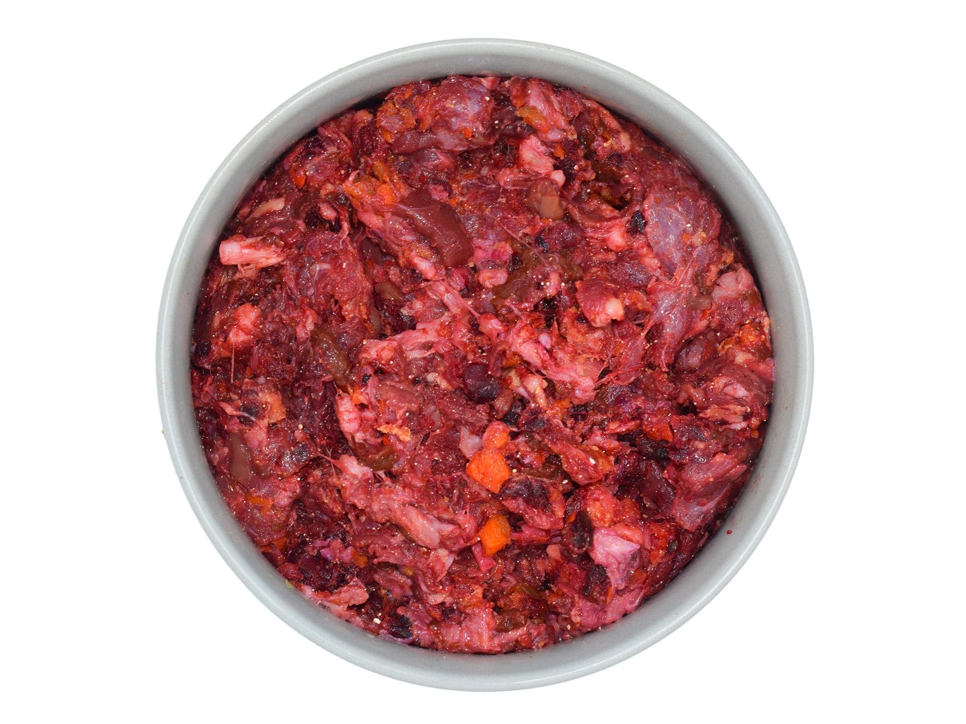 feed&meat Barf Fertigmenüs für Hunde – 2X 3-Wochenpaket (tiefgekühlt) – Regionales Rindfleisch – 44 Wiederverschließbare Schalen