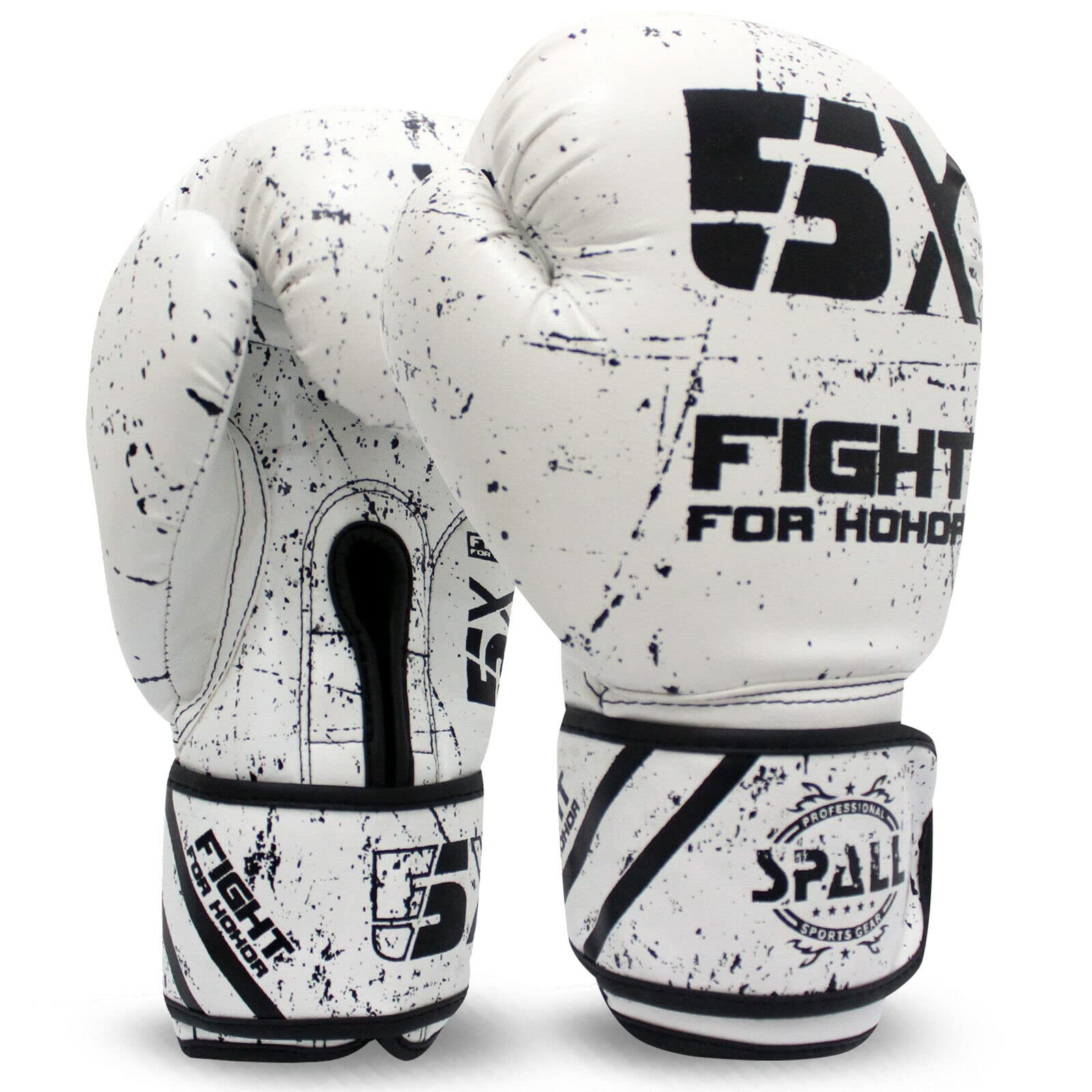 Boxing Gloves Soft Padded Hand Protection Stronge Punching for Boxing MMA Fitness Kickboxing Fighting Sparring Workout Training Ideal for Men and Women By SPALL