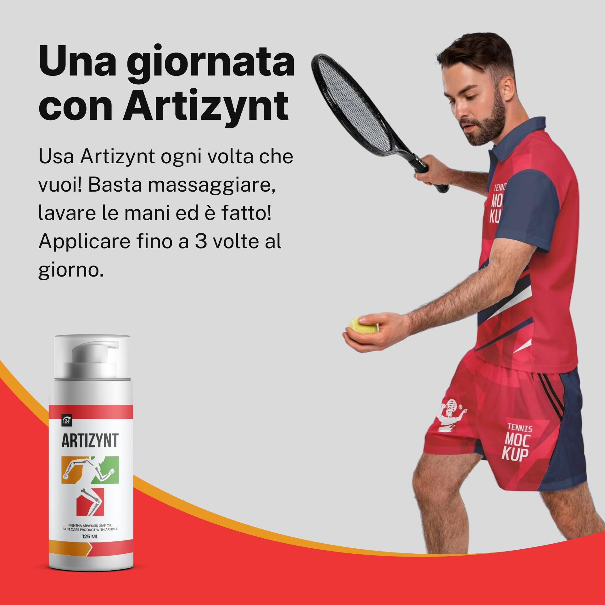 Crema per la cura della pelle con olio di foglie di Mentha Arvensis e arnica, 125 ml (3+2 gratis)