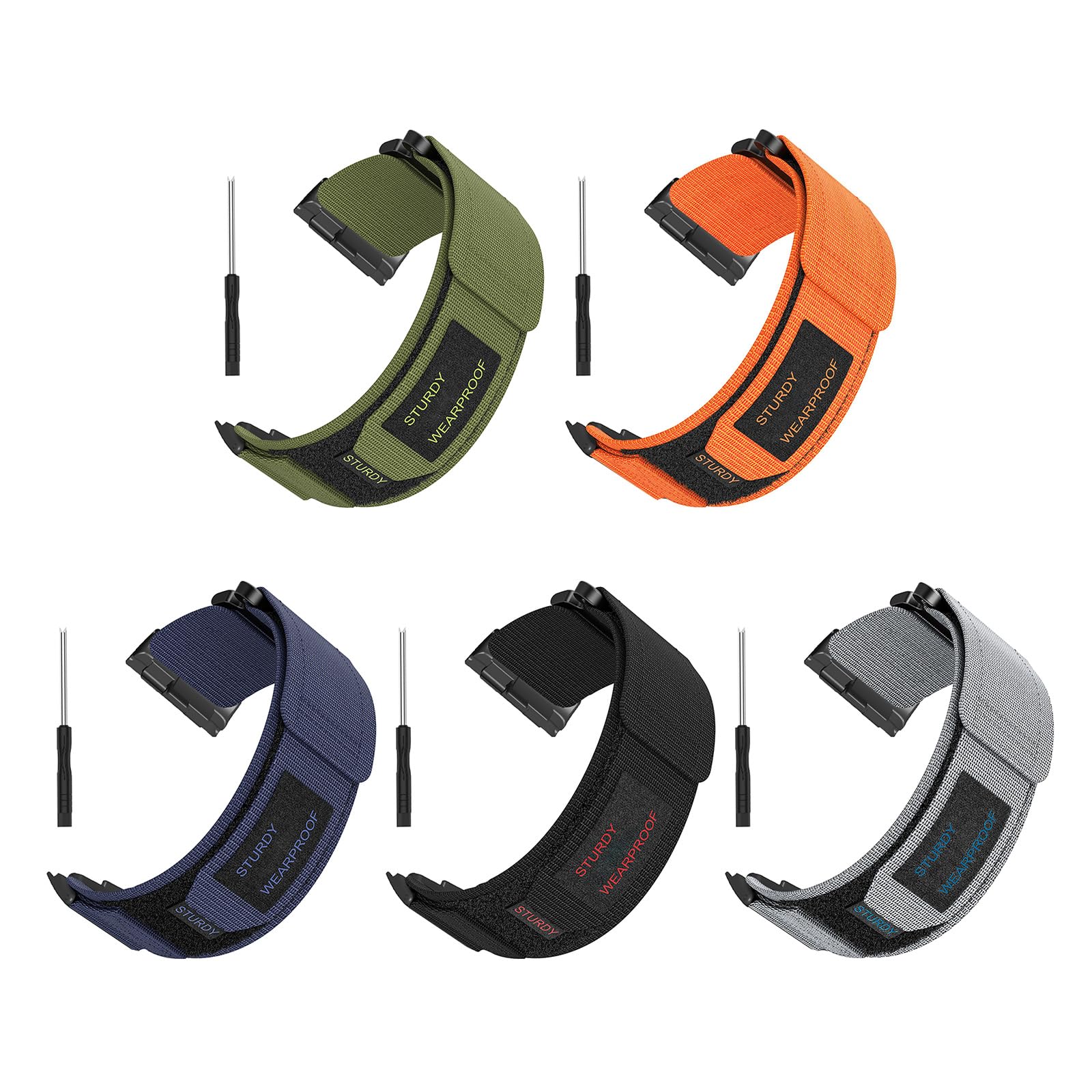 Correa de reloj de nailon para hombre y mujer, para entusiastas del aire libre, pulsera deportiva, transpirable, accesorios para reloj