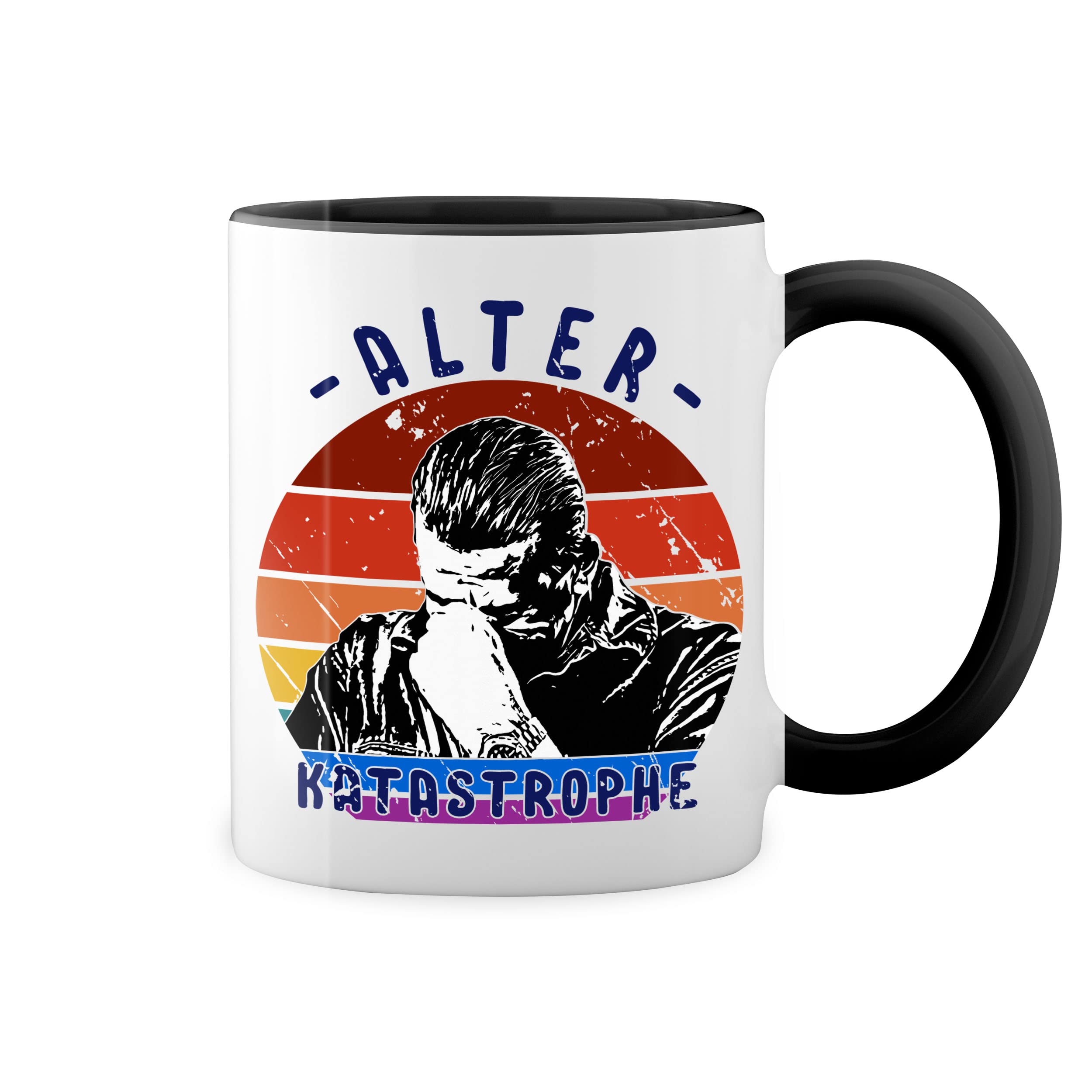 GR8Shop Retro Alter Katastrophe Vintage Lustiger Spruch Alter T-Shirt Blanc Pour Les Hommes Size S