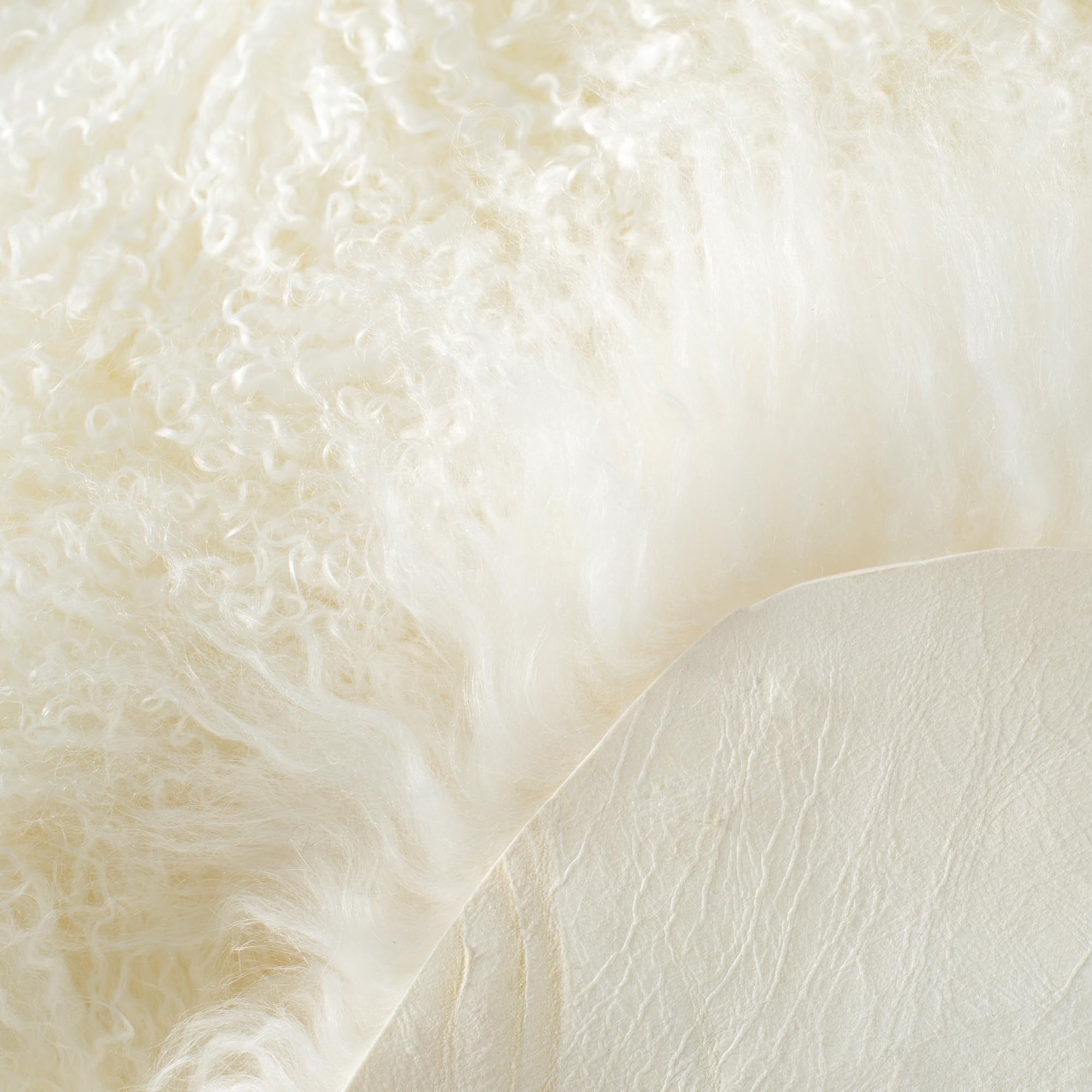 Tapis en peau de mouton véritable Blanc 0,6 x 0,9 m