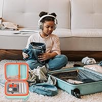 Vista 6 de casmilee Funda de viaje compatible con Yoto Mini – Reproductor de audio y música para niños, bolsa de soporte para altavoces de niños, reproduce